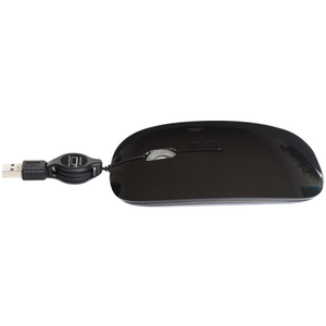 MOUSE OPTICO USB RETRATIL MYMAX SLIM PRETO OPM-2101R/BK