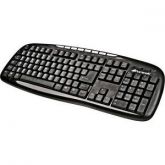 TECLADO PS2 MULTIMIDIA FORTREK MK101P PRETO / PRATA HAY35041