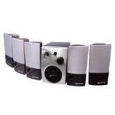 CAIXA SOM / HOME THEATER 5.1 LEADER 20W RMS 110V PRETO / PRA