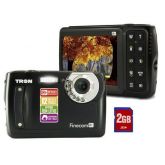 CAMERA DIGITAL TRON FINECAM IR 12MP PRETA C/ BATERIA E CARTA